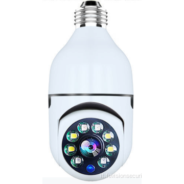 Telecamera con lampada a bulbo di sicurezza domestica wireless a 360 gradi